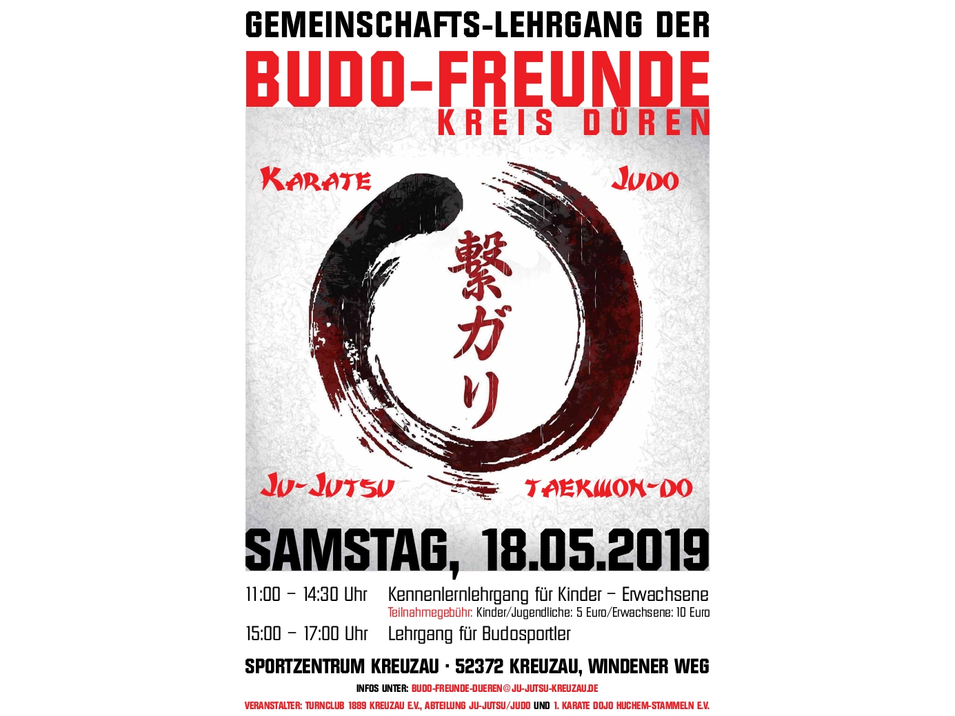 Gemeinschafts-Lehrgang der Budo-Freunde Kreis Düren